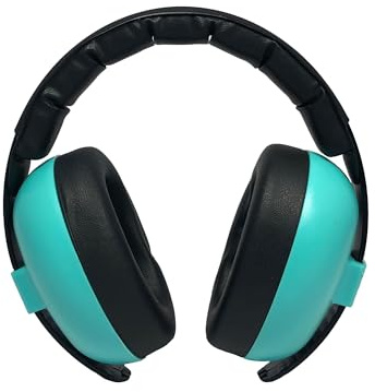 Banz Bubzee Baby-Gehörschutz 0–36 Monate ––Snr 24.3dB Baby-Kopfhörer mit lauter Geräuschunterdrückung und Ohrenschützern für Kleinkinder, verstellbare Größe Lagunenblau