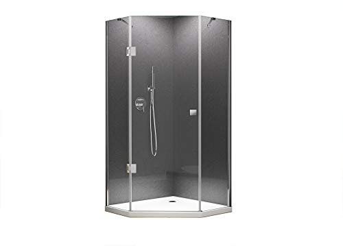 BuyLando.Shop [Typ-Molly] 5-Eck-Duschkabine - Dusche - ESG - Variationen (90x90x195cm)
