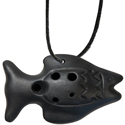 4-Loch Ocarina Fisch im Tonumfang C6-C7 Früherziehung Hobbymusiker ohne musikalische Vorkenntnisse Okarina Flöte Pfeife traditionell Mund Musik Klang Percussion Weltmusik