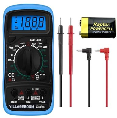 Villageboom Multimetro Digitale, Tester Elettricista - Il vostro acquisto finanzia i progetti solari africani