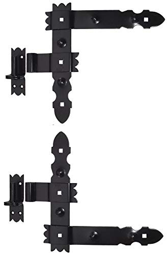 2 Winkelband Winkelbänder Türbänder Türband 300 x 300 x 50 + Kloben Schwarz Pulverbeschichtet