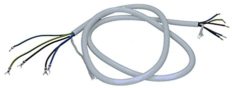 LUTH Premium Profi Parts Cavo di Collegamento per Stufa 1,5 m 5 x 1,5 H05VVV-F Capocorda a innesto sul connettore a crimpare