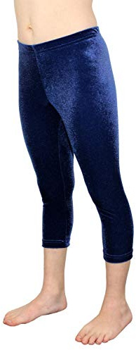GymStern Made IN Germany Caprihose SAMT Velvet bi-elastisch Mädchen 3/4 Leggings Kinder Capri Hose Balletthose Fitnesshose Yogahose