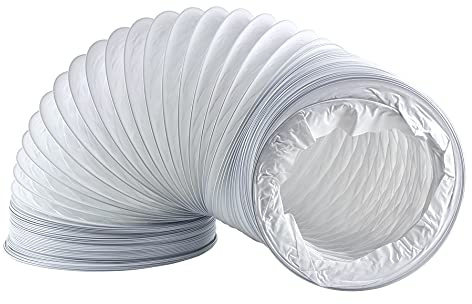 Steinberg14 Weiß Ø 150mm / Länge 6m Abluftschlauch PVC Flexibel Schlauch für Klimaanlagen - Dunstabzugshaube - Trockner