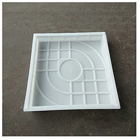LIANYG Piastre per pavimentazione fai da te quadrato percorso giardino cemento plastica mattoni stampo pavimentazione propilene pavimentazione passerella 27x27x4cm edifici da giardino accessori stampi