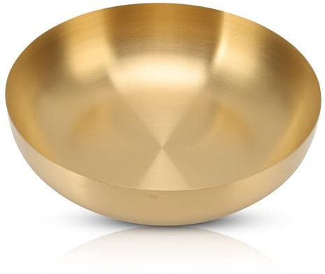 Bol dorado, boles de acero inoxidable para mezclar ensaladas, platos pequeños para servir ensaladas, frutas y fideos
