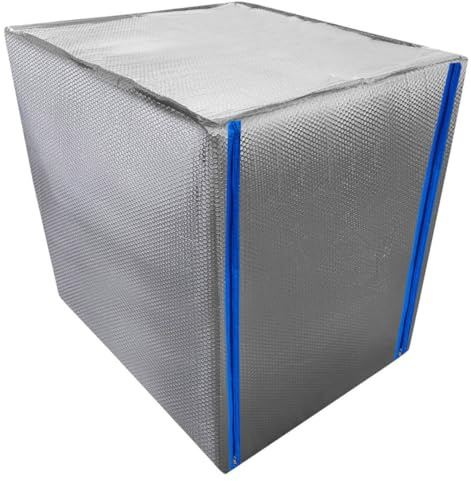 REKUBIK IBC Thermohaube mit Reißverschluss Hitze- & Frostschutz Größe 1250l IBC (120x100x135cm)