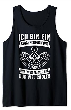 Stockschießen Stockschütze Eisstockschießen Geschenk Tank Top