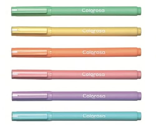colorosa Evidenziatore a tampone Pastel | Punta a scalpello | Ideali per scuola, ufficio e università | Fino a 150m di evidenziatura… (Lilla Pastello)
