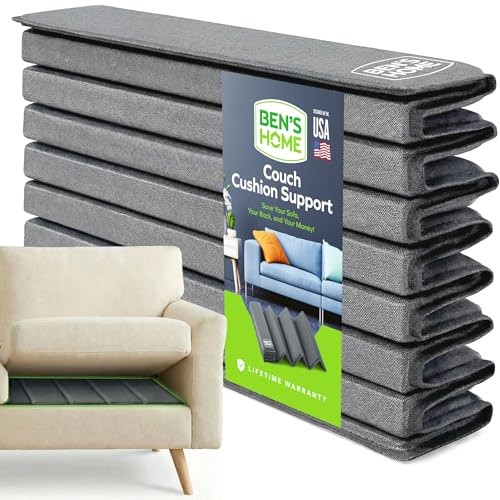 BEN'SHOME Heavy Duty Couch Cushion Support Board – Instantly Repair Sagging Deep Sofa Seat | 25 x 58-67 | .5 Furniture Grade Wood Under Cushions Insert, Anti-Slip, Extend Sofas & Couches Life