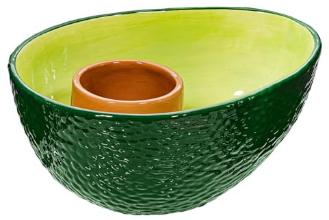 Sass & Belle Avocado Shaped Dip Bowl – Fun Small Bowl for Snacks, Dip Bowls for Parties, Dipping Bowls for Nibbles & Serving Dishes, Snack Bowl