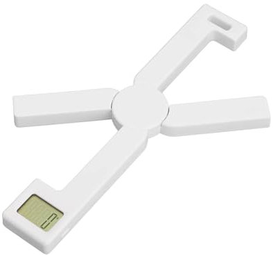 Balance de Cuisine Numérique Pliante ABS Type X, avec écran LCD, Gadgets de Cuisine Suspendus ou Mis, 5 Unités de Mesure