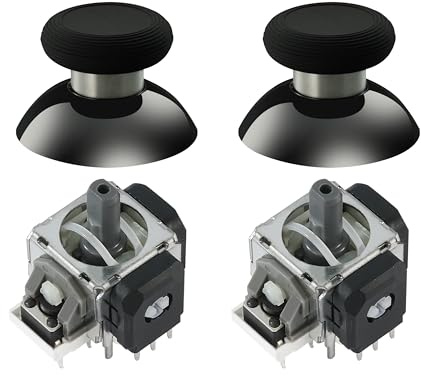 GuliKit TMR Magnetic Joystick Replacement Kit for PS5 DualSense/DualSense Edge Controller,Anti-Drift Electromagnetic Stick Repair Module with Thumbstick Caps, Soldering Required
