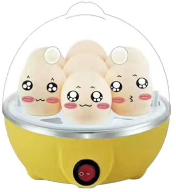 Cuociuova multifunzione | Macchina per uova sode a 2 strati con spegnimento automatico | Vaporizzatore rapido per uova, verdure, gnocchi e altro ancora, elettrodomestico da cucina per cucinare