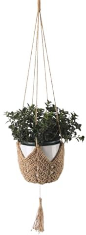 Plant Hanger Basket - Woven Crochet Plant Holder for Potted Plants | Creative Flower Pot Mesh Bag, Decorative Flower Pot Hanger for Green Plants, Durable Hanging Basket for Indoor and Outdoor Use