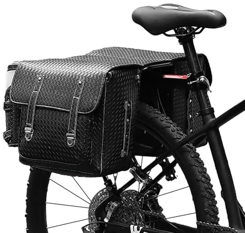 Poupangke Sacs de vélo pour porte-bagages arrière | Sac de coffre de vélo – Sac de rangement étanche pour porte-bagages arrière, grand sac de rangement pour selle, accessoires de cyclisme