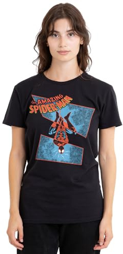 mandarin creative ltd Spider-Man Spidey Senses Tingling Ladies T-shirt, svart, Medium, Svart, M