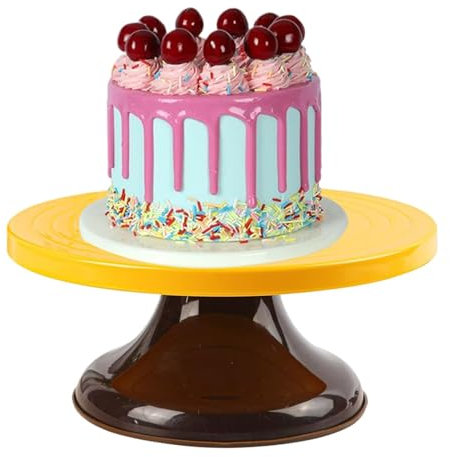 manhegari Alzata per decorazione torte, base girevole per servire cibi, espositore girevole per torte da 25,4 cm, per decorazioni di cupcake