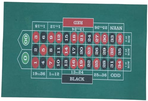PRETYZOOM Tovaglia da Gioco Poker Doppia Faccia in Feltro , Pieghevole per Tavolo, per Feste a Tema e Riunioni Familiari, Tappetino da Poker Resistente e Portatile