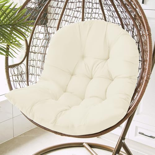 WLXFF Hängesessel Outdoor Kissen Schaukelstuhl Auflage Hängekorb Kissen, Ersatzpolster für Hängesessel, Sitzkissen Polster für Hängesessel, Bankauflagen für Gartenmöbel,No1,120X80X18CM
