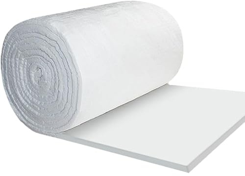 HTRDHT Manta Ignífuga de Aislamiento Cerámico - Lana Cerámica para Escape (Sin Mantenimiento) Ideal para Hornos y Estufas de Leña(Size:1m * 0.61m * 25mm(393.7 * 24.02 * 0.98 inches))