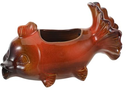 COLLBATH Ancienne Méthode D'Élevage De Poissons Et Dispositif D'Écoulement De l'eau Statue De Jardin De Poissons D'Étang Bonsaï Fontaine De Jardin Fontaine en