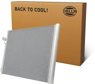 HELLA 8FC 366 220-681 Kondensator, Klimaanlage - Kühlrohre parallel | 8FC 366 220-681 Kompatibel mit X5 (E70),X5 (F15, F85),X6 (E71, E72),X6 (F16, F86)