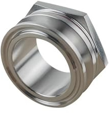 PIUHRKLEVD Raccord de cloison sans soudure à trois pinces de 1,5 po en acier inoxydable SS304 for réservoir d'eau, canette de bière, bouilloire