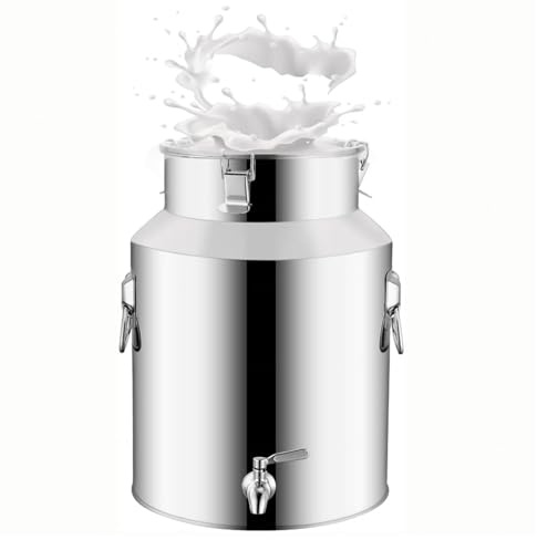 201 Bidon Inox 35 Litres Avec Robinet Bidon a Lait Ancien Pour Huile Et Aliments Pour Stockage Plusieurs Capacités Sont Disponibles,Capacity-35Liters