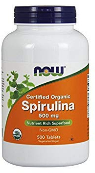 NOW Foods: Spirulina Nutrient Rich Superfood 500 mg, 500 tabs (2 Pack)