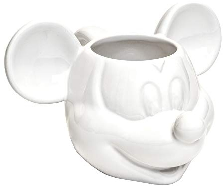 MICKEY MOUSE TAZZA IN CERAMICA 3D BIANCA