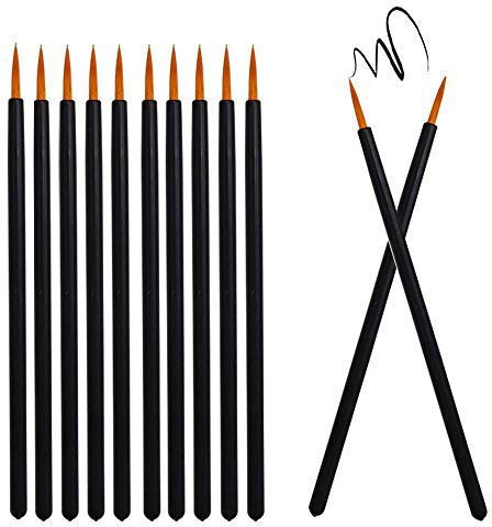 Uooker 100 Pièces Pinceaux de Maquillage Eyeline Jetables Applicateur Baguettes pour Les Yeux Cosmétiques Outil de Maquillage