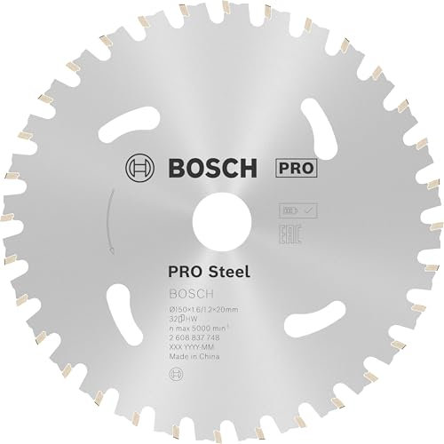 Bosch 1x PRO Steel Circular Saw Blades for Cordless Hand-Held Dry Cutters (for Steel, Ø mm, Professional Accessory Hand-Held Dry Cutter)