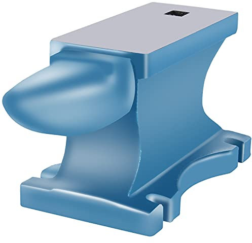 VEVOR Enclume Herrero 55 LBS (25 kg) d'une seule pièce en fer avec trous carrés, idéal pour les ferrurgiques et les ferreries en atelier en métal et pour riveter aplanir et former du métal