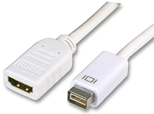 Pro Signal Mini DVI Male to HDMI Female Adaptor – 30cm Cable, Full HD 1080p Video