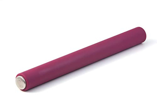 Hansekök Silikon - högkvalitativ non-stick kavel av silikon och rostfritt stål - innovativ kavel utan handtag - fondantrulle för alla typer av deg (lila)