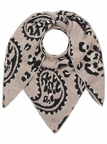 Zwillingsherz Pañuelo triangular estola con cachemira y lana para mujer, niña, niño, pañuelo de cachemira de alta calidad con estampado de leopardo, bufanda para mujer para verano, otoño invierno
