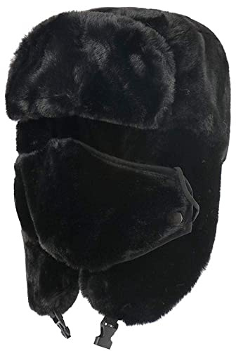 Russen Mütze Herren Winter Thermal Bomber Hüte Frauen Männer Sowjetarmee Militärabzeichen Russland Hut Ohrenklappe Schneekappen