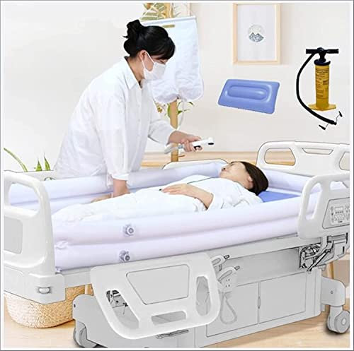 FOOJO Aufblasbares Dusch-Badewannen-Set, PVC-Badewanne mit Wassersack-Bad im Bett, Hilfsmittel, für Geriatrie, ältere Menschen, Behinderte, bettlägerig