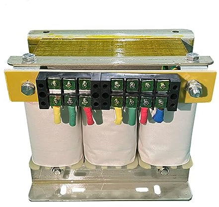 3-Phase Dry Transformer,Step Up Step Down Isolation Transformer Heavy Duty Power Converter 380 TO 220V/200V AC Power Transformer with Circuit Break Protection,White,1.5KVA
