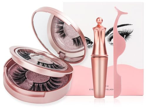 Magnetische Wimpern von Baybella, magnetische Wimpern von Baybella, magnetische Wimpern mit 3D-Effekt und Eyeliner-Gel, magnetische Wimpern von Baybella Beauty (G)