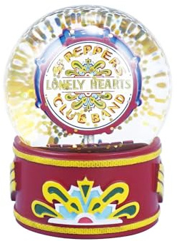 Half Moon Bay The Beatles Snow Globe Sgt. Pepper | The Beatles Snow Globes For Adults | Christmas Ornaments & Christmas Decor | Funny Snow Dome | The Beatles Gifts & Music Gifts | Musical Xmas Decor