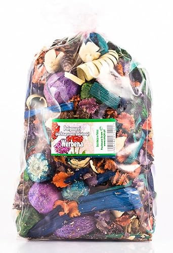 Potpourri Profumato alla Verbena - Pacchetto Grande 1100 ml ≈ 150-190 g | Decorazione Floreale per la Casa | Fiori Secchi per Vaso, Soggiorno, Camera da Letto, Bagno | Aroma Sottile di Verbena