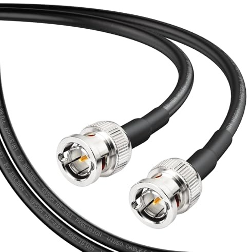 Superbat Cavo SDI 6G BNC 75 Ohm Maschio a Maschio Belden 1855A Sottile 5m | Doppia Schermatura, Flessibile, 23AWG, HD/3G/6G, 4K, 1 Pezzo, per Blackmagic, Telecamera, Convertitore, Monitor e CCTV