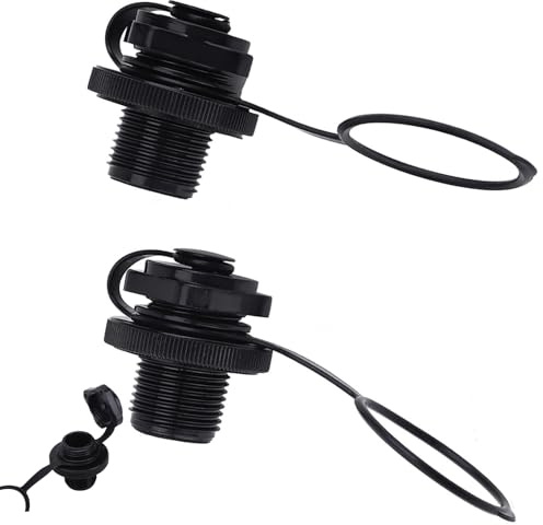 ZAWELIYO 2pcs Inflatable Boat Air Valve, Air Mattress Replacement Cap, Inflatable Boat Accessory for Inflatable Boat Dinghy Kayak Canoe