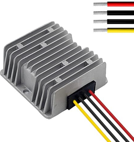 Auto DC 24V 4A Spannungsstabilisator Überspannungsschutz Stromversorgung Regler für Auto LKW Fahrzeug Boot Solar System etc. (DC10-36V Eingang, DC24V Ausgang)
