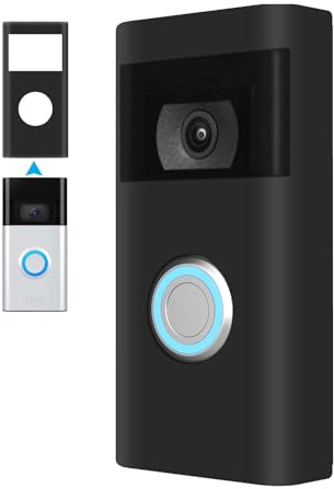 Silicone Skin Case Cover Compatible With Ring Video Doorbell 2nd Generation/Ring Doorbell Battery Plus - Protect your Ring Video Doorbell from Direct Infringement of Sun Glare, UV & Weather