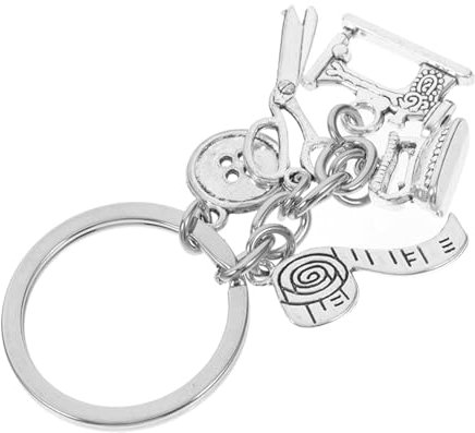 TOPBATHY Nähwerkzeuge Schmuck Nähen Quilten Schlüsselanhänger Kreativer Schlüsselhalter Kreative Schlüsselanhänger er Taschenanhänger Nähanhänger Legierung Silver