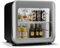 KLARSTEIN Audrey EVO Nevera Bebidas - 46L Frigorífico para Bebidas, Puerta Doble Acristalamiento, Iluminación Led, Termostato Mecánico, Clase Energética C, 0-10°C, Plata