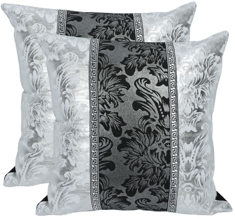 Betadistor Cushion Covers 45 x 45 Square Velvet Cushion Cases Soft Plush Pillowcase for Sofa Bedroom Bench 2 Pack, 520-043602